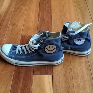 Navy High Top Converse